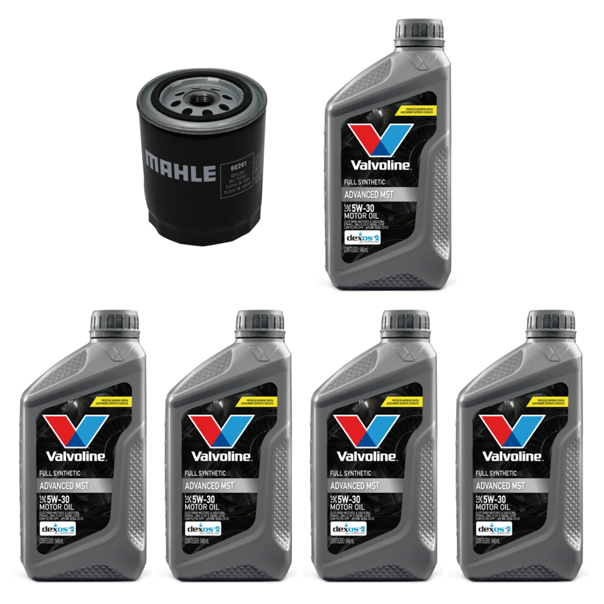 Kit Troca Óleo Valvoline Advanced MST 5w30 Sintético Ford Ranger 4.0 v6 1997/