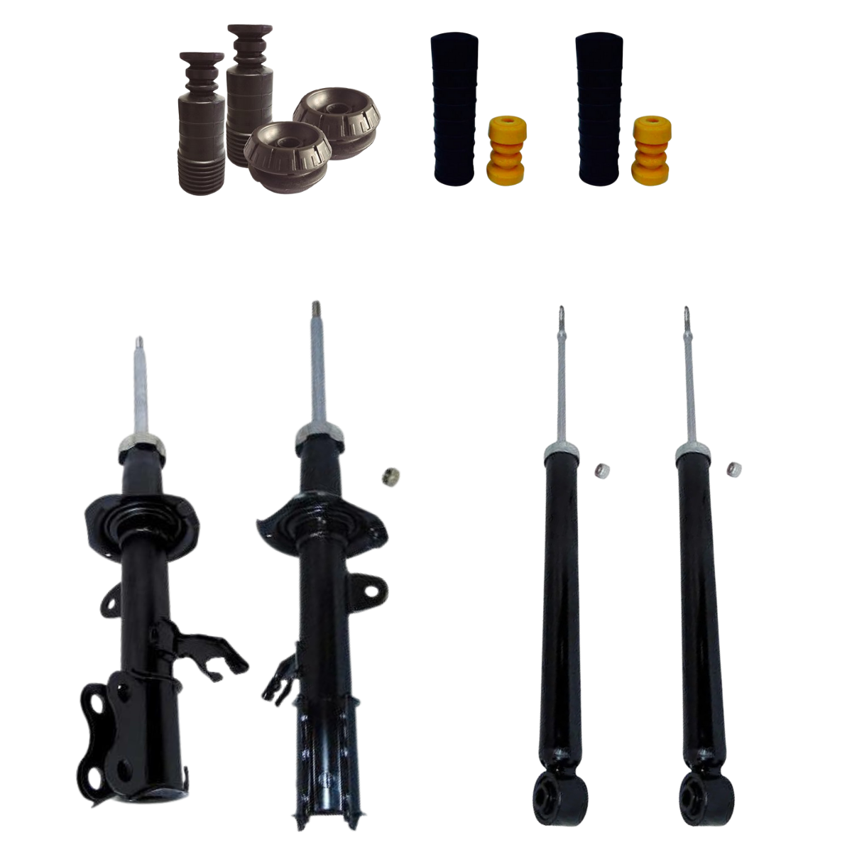 4 Amortecedores Monroe + Kits Suspensão Sampel Versa 11/20