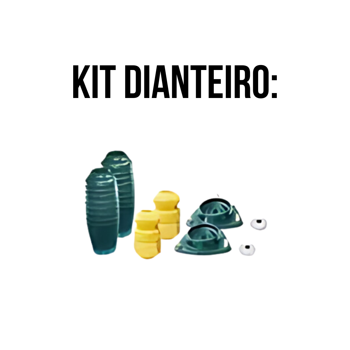 4 Amortecedores Nakata + Kits - Ford Escort Perua Sw 96/03 - 2