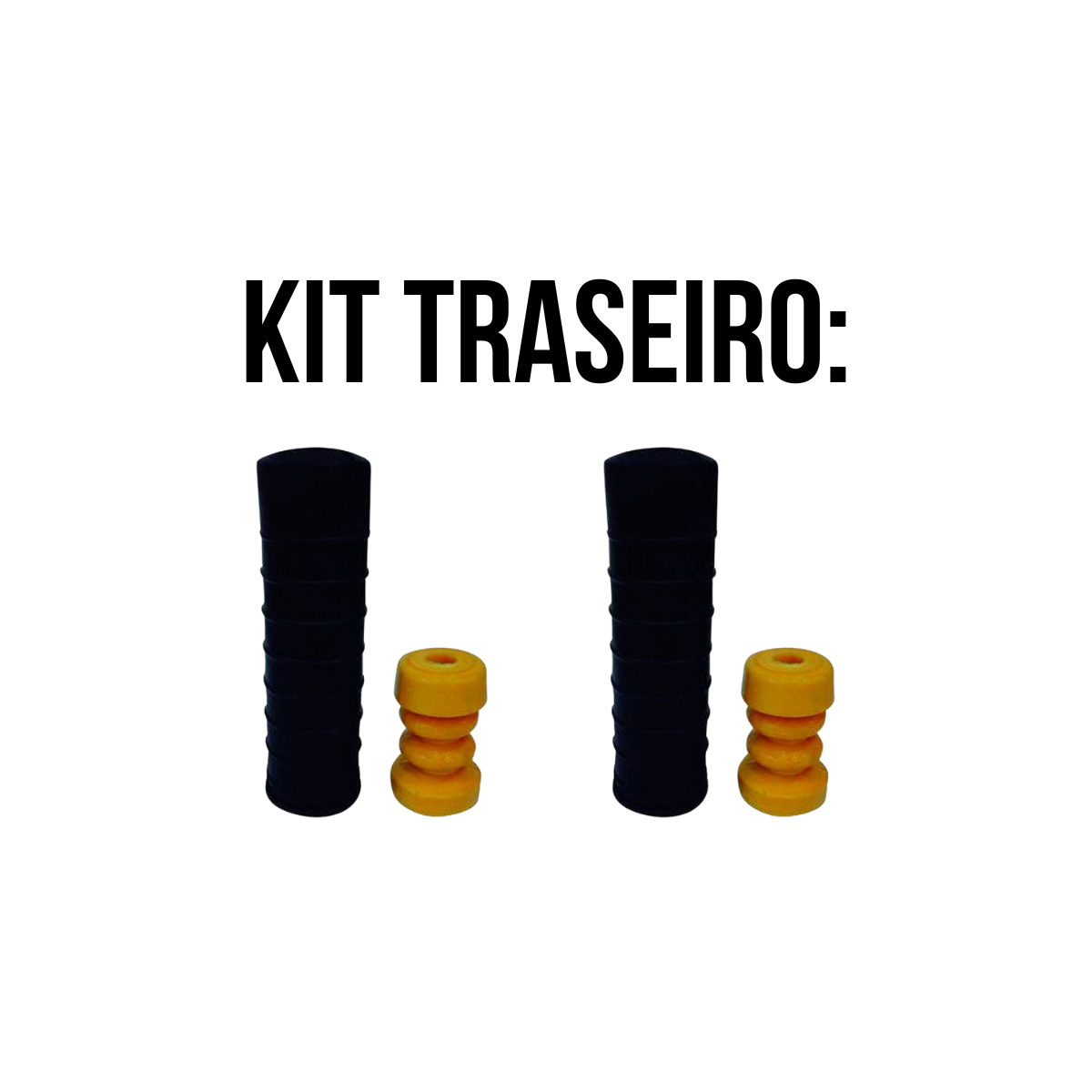 2 Amortecedores Traseiros Nakata +Kit Suspensão Versa 11/20 - 2