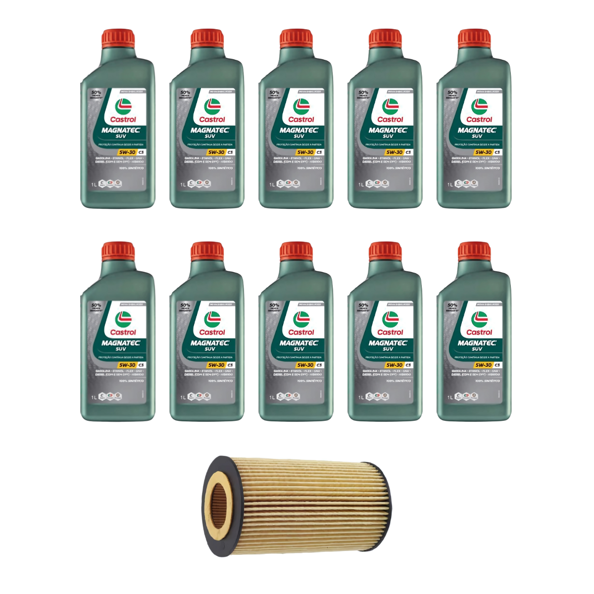 Kit Troca Óleo Castrol 5W30 Range Rover Vogue 4.4 V8 11/13