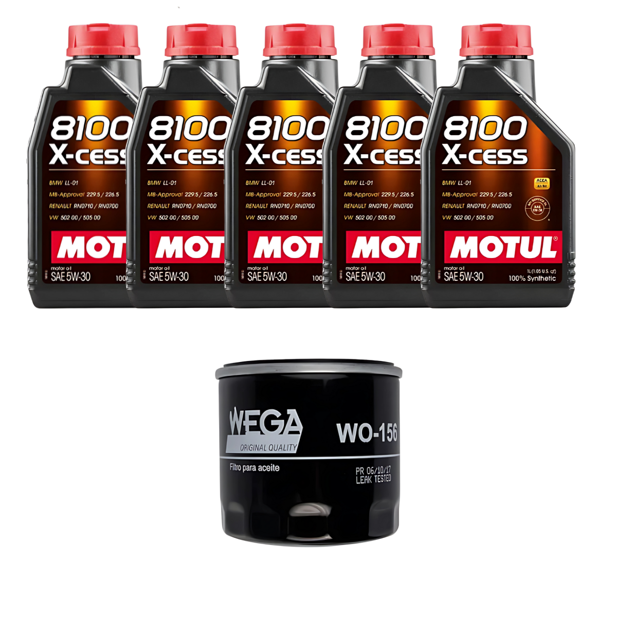Kit Troca Óleo Motul 5W30 Ford Focus 2.0 16V 2014/