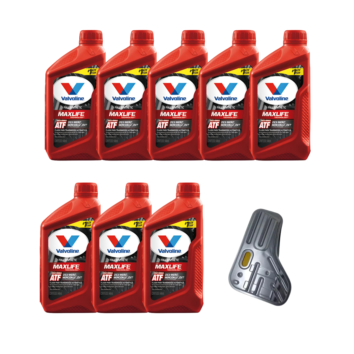 Kit Troca Óleo Transmissão Automática Valvoline Max ATF Dexmerc VW Tiguan 1.4