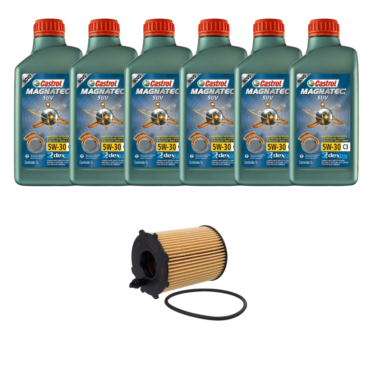 Kit Troca Óleo Castrol Peugeot Expert Diesel 17/24