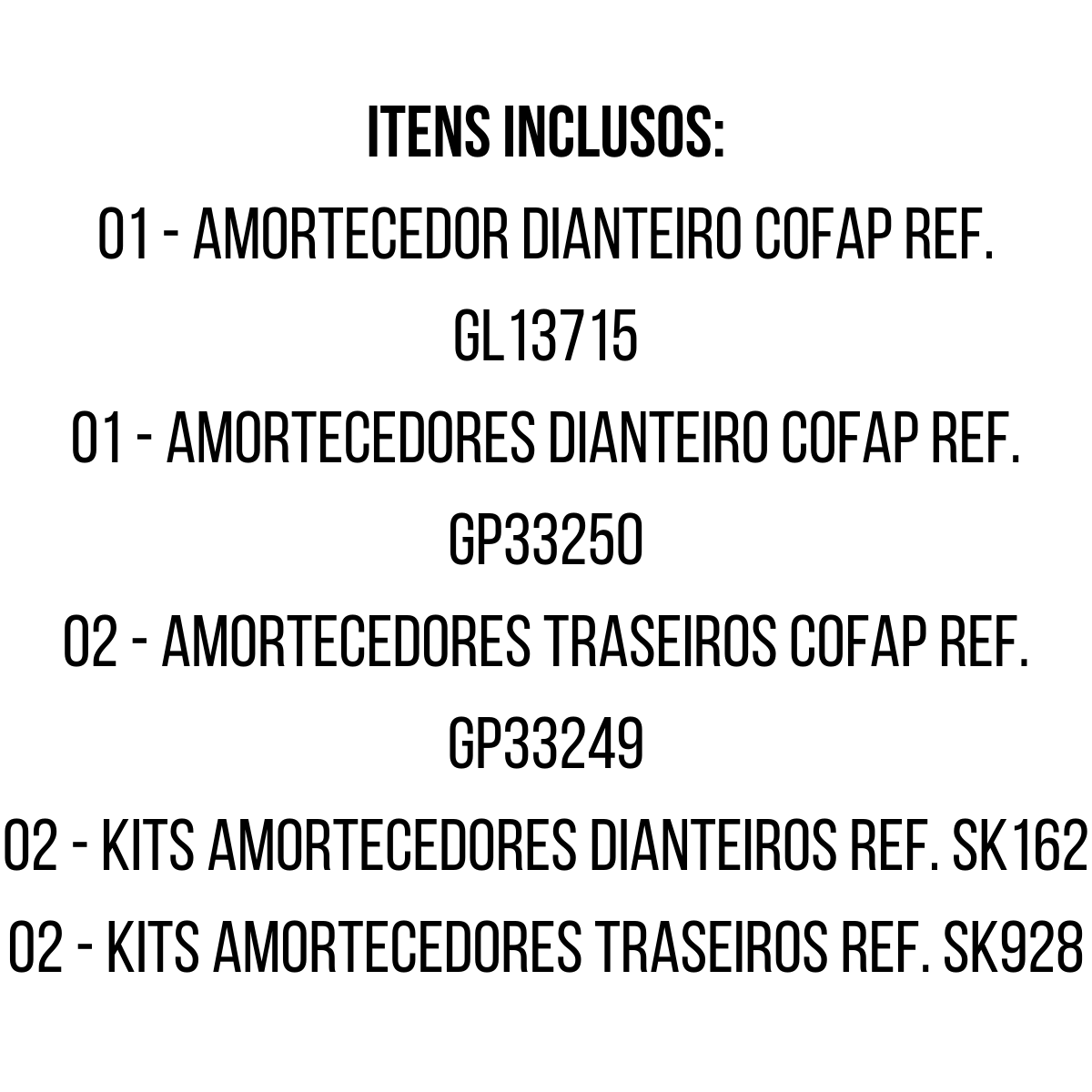 4 Amortecedores Cofap + Kits Sampel Fiat Toro 4x2 2016/2021 - 6