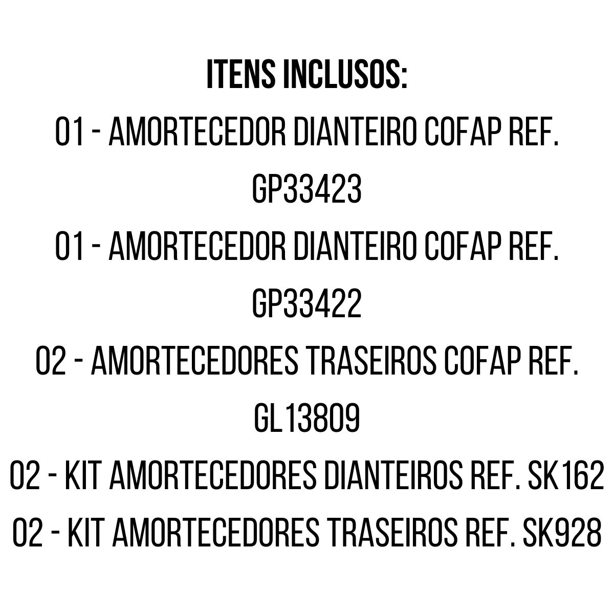 4 Amortecedores Cofap + Kits Sampel Fiat Toro 2022/ - 6