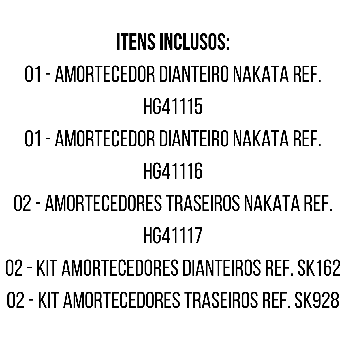 4 Amortecedores Nakata + Kits Sampel Fiat Toro 2016/2020 - 6