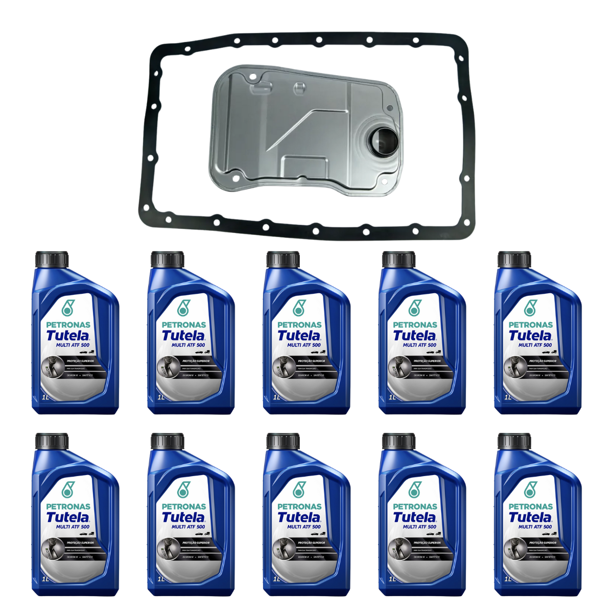 Kit Troca Óleo Transmissão Tutela Multi ATF 500 Hillux A750E