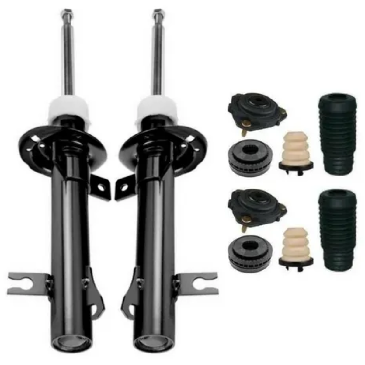 2 Amortecedores Dianteiros Motorcraft + Kits  Ford Fiesta Street Hatch 1.0 1.3 1.4 1.6 8v 1997/2002