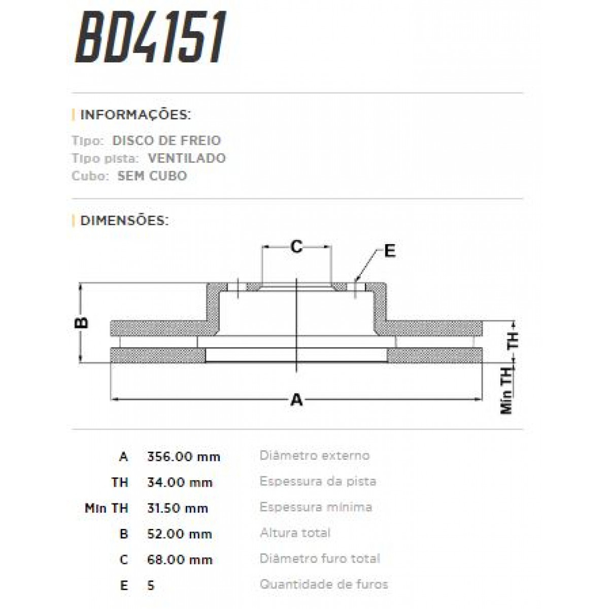 Disco Dianteiro Fremax Audi A7 Tfsi 15/16 (Par) BD4151 - 3