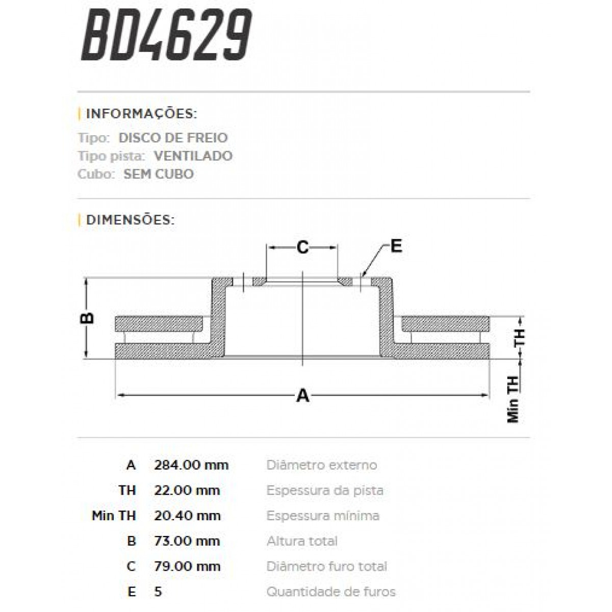 Disco Dianteiro Fremax Bmw 118I 12/15 (Par) BD4629 - 3