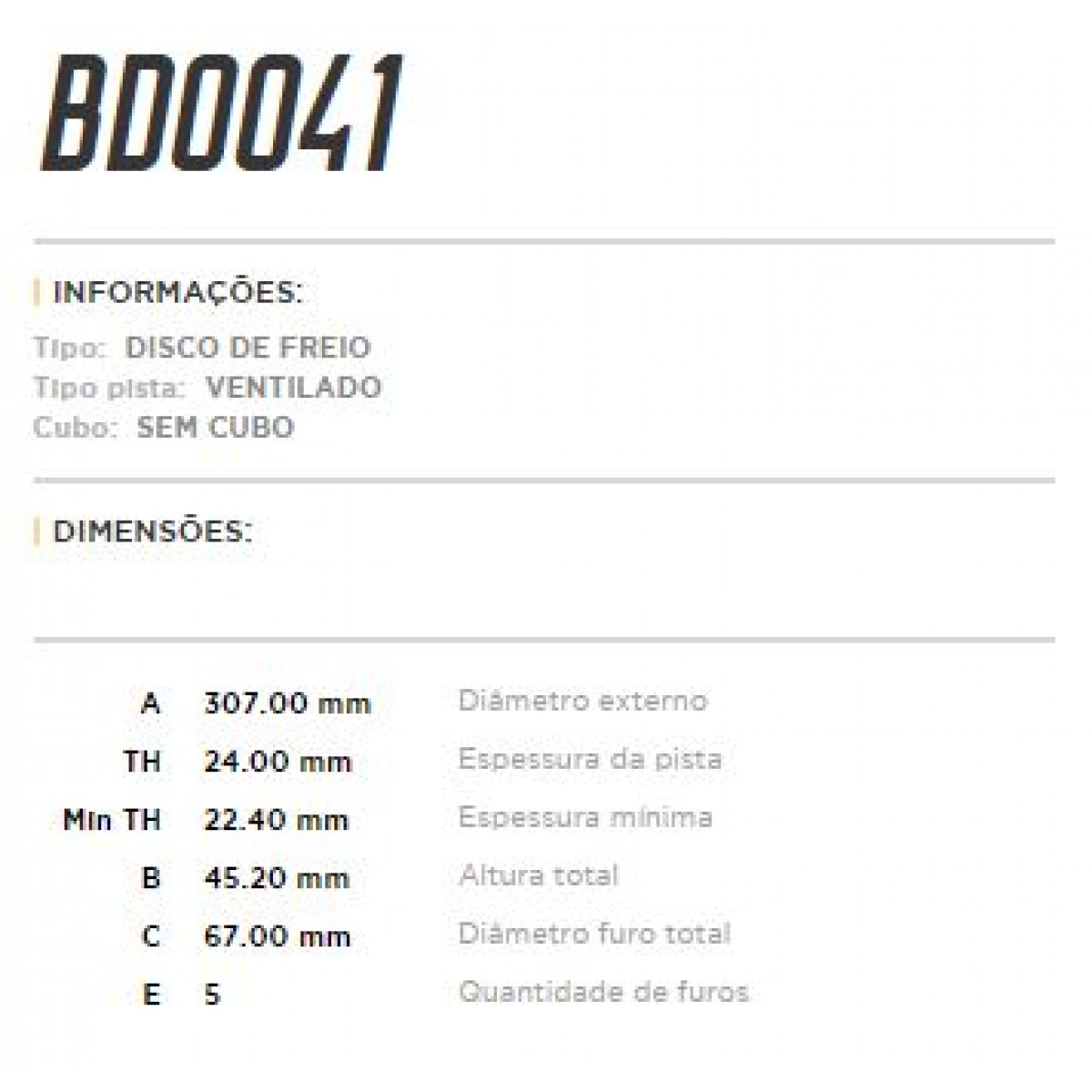 Disco Dianteiro Fremax Bmw 220I Active Tourer Turbo 16/ (Par) BD0041 - 3