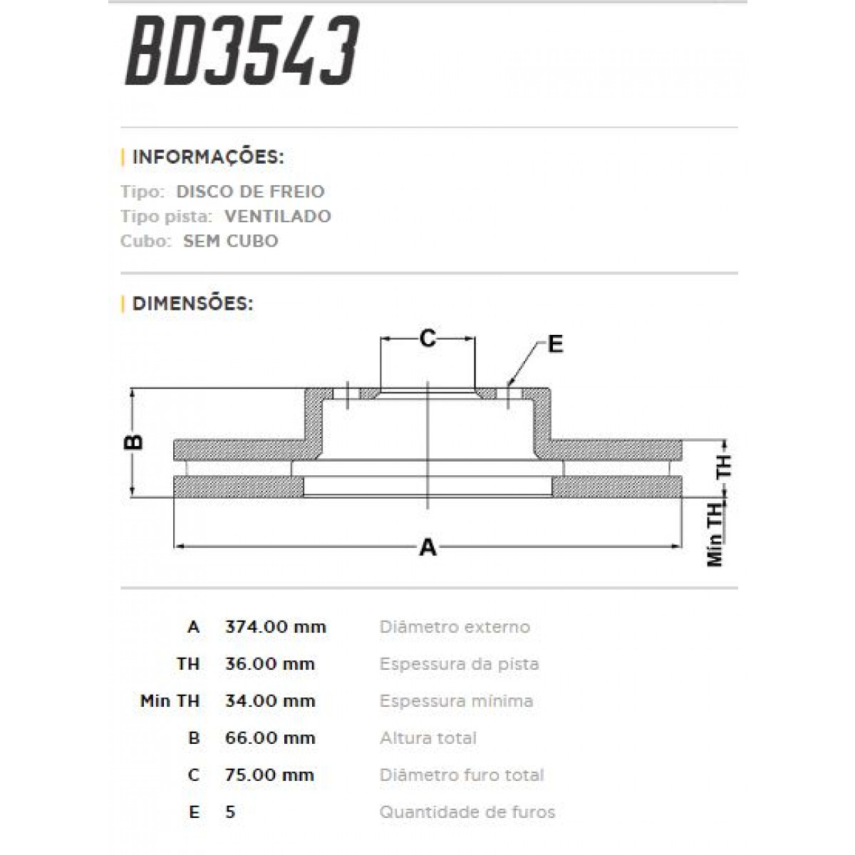 Disco Dianteiro Fremax Bmw 750 10/ (Par) BD3543 - 3
