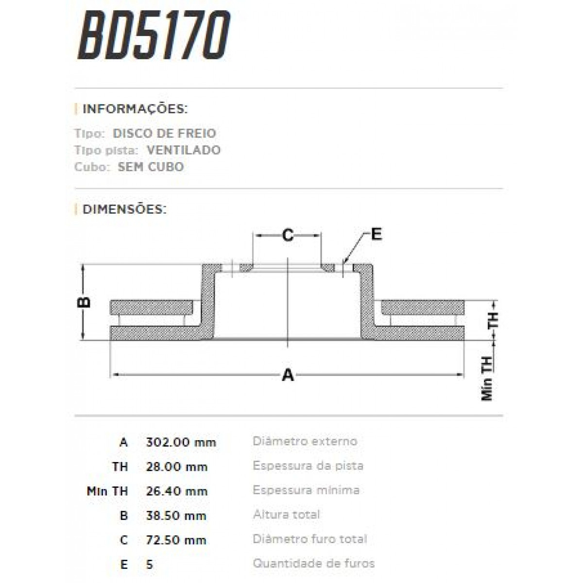 Disco Dianteiro Fremax Dodge Journey 09/11 (Par) BD5170 - 3