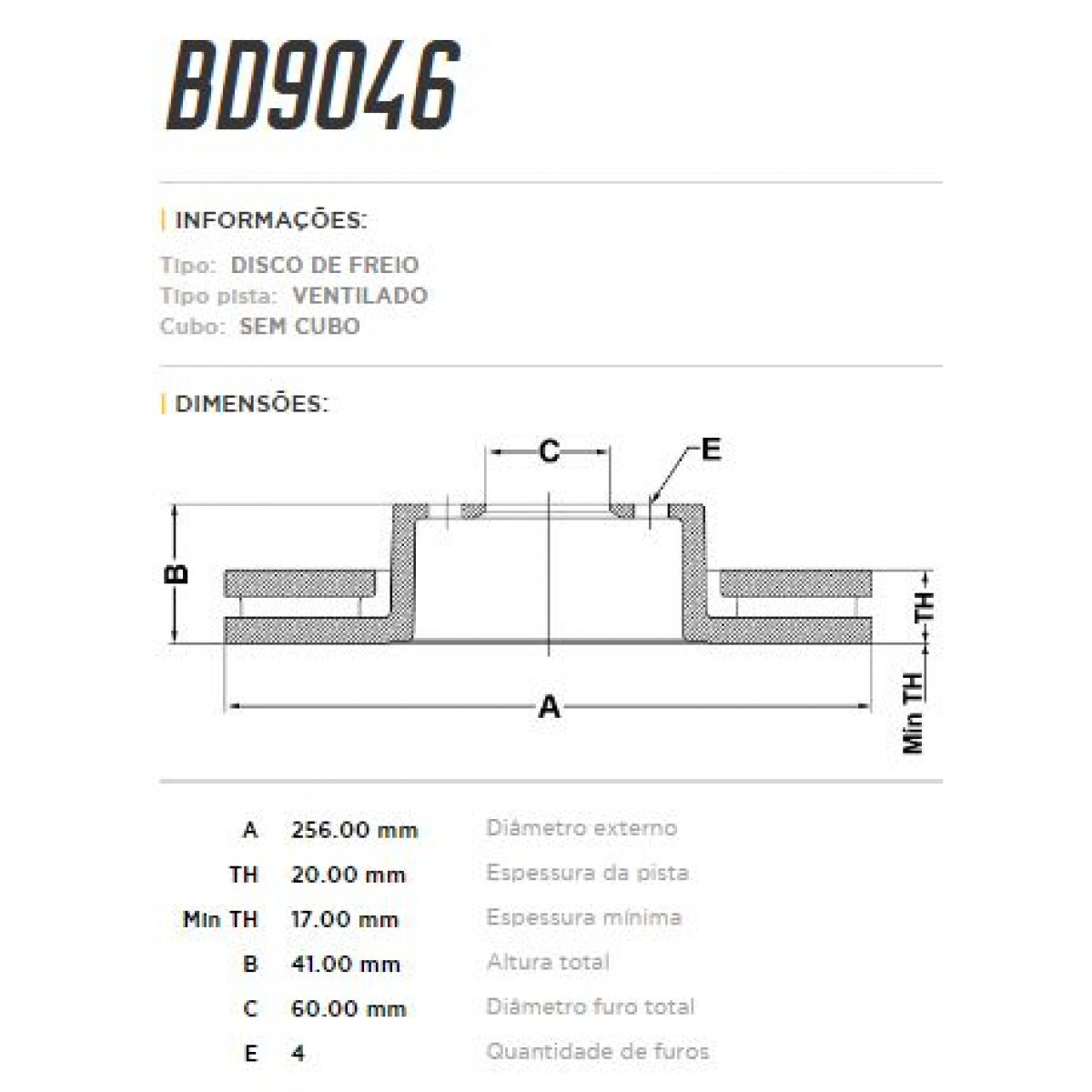 Disco Dianteiro Fremax Gm Corsa Hatch 94/02 (Par) BD9046 - 3
