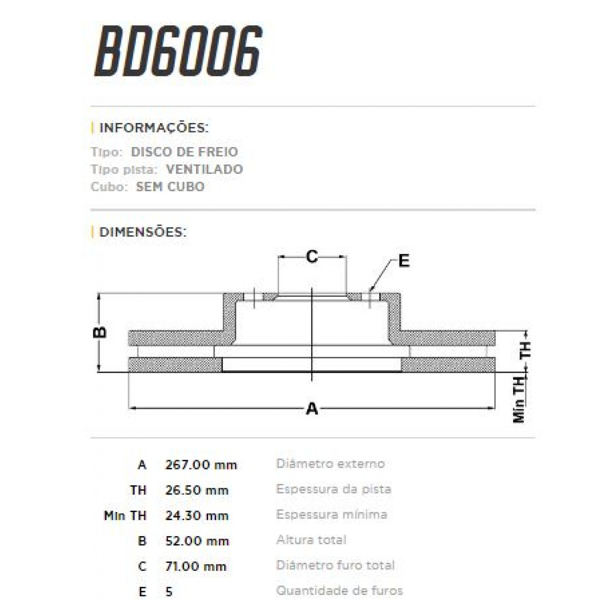 Disco Dianteiro Fremax Gm S10  95/00 (Par) BD6006 - 3