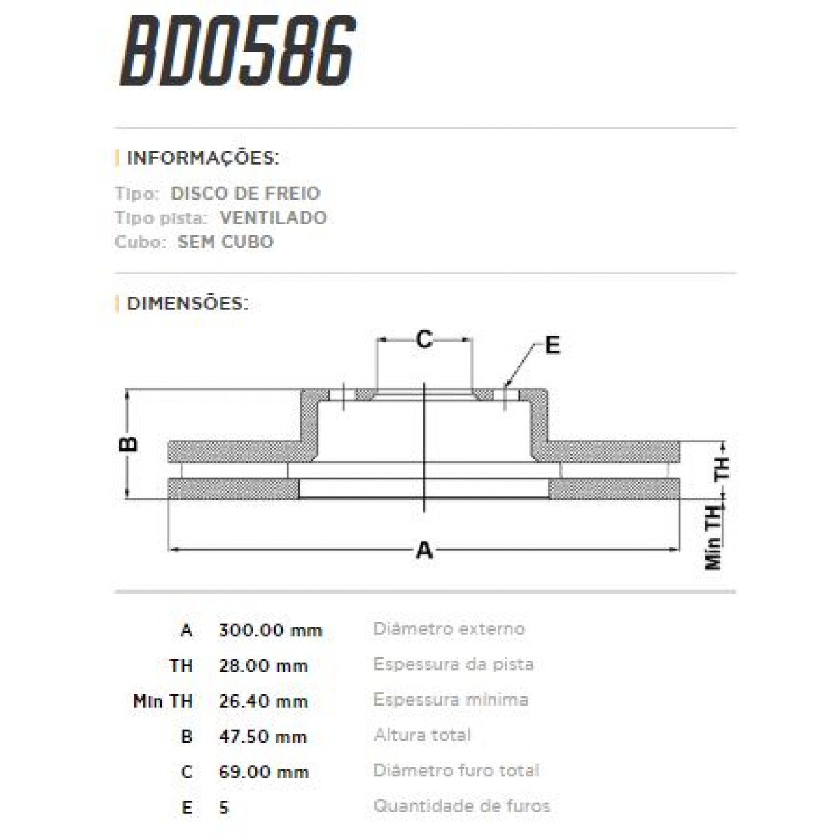 Disco Dianteiro Fremax Kia Sportage 11/15 (Par) BD0586 - 3