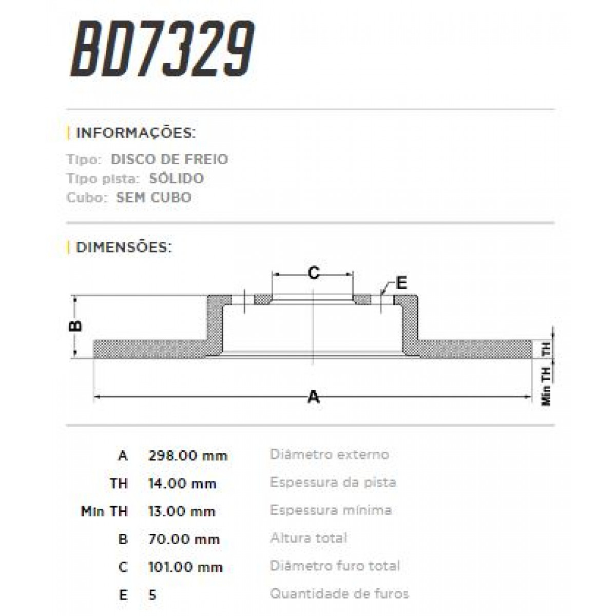 Disco Dianteiro Fremax Land Rover Defender 90 92/06 (Par) BD7329 - 3