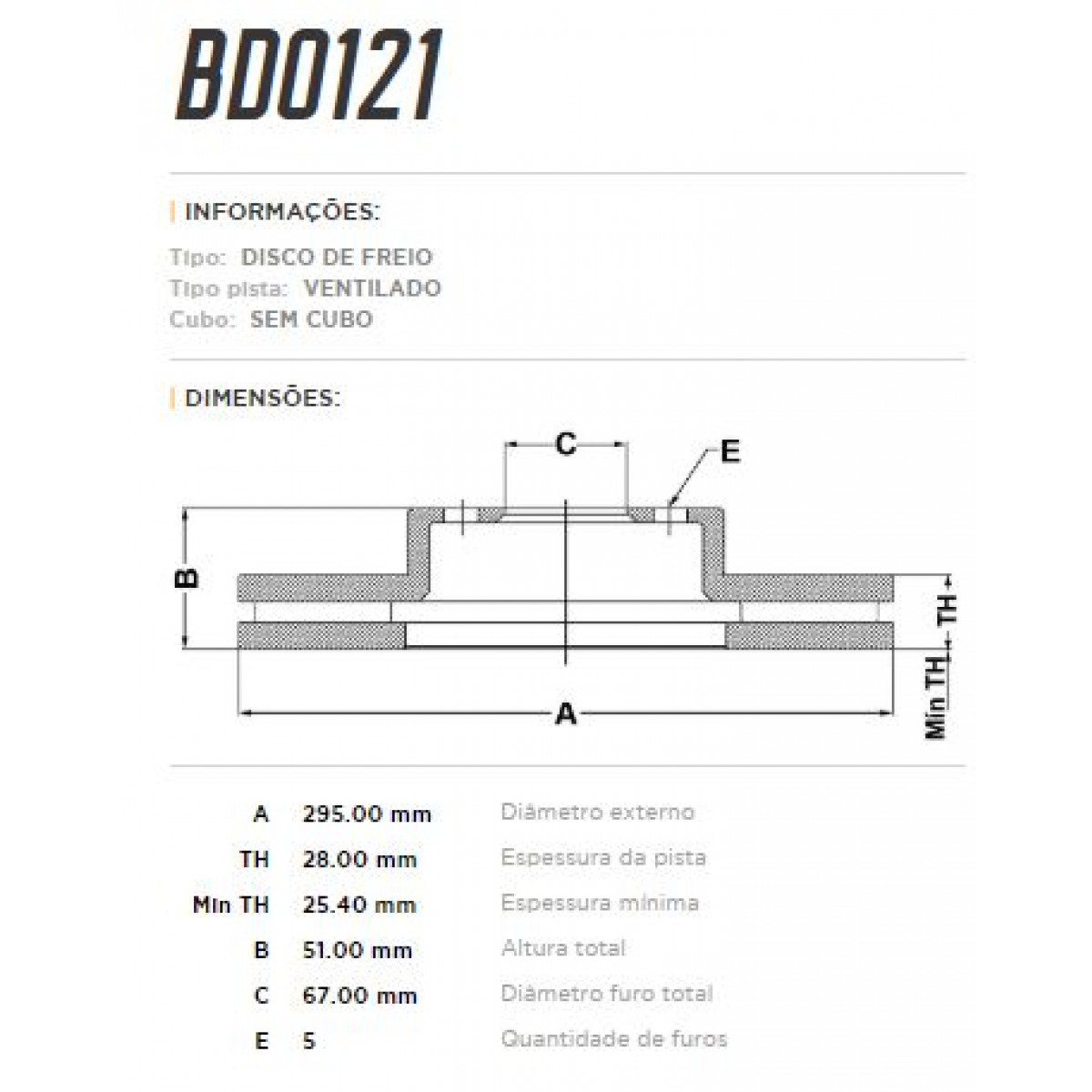 Disco Dianteiro Fremax Mercedes A200 13/ (Par) BD0121 - 3