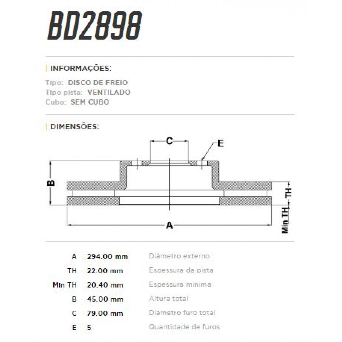 Disco Dianteiro Fremax Mini Cooper Paceman S 13/15 (Par) BD2898 - 3