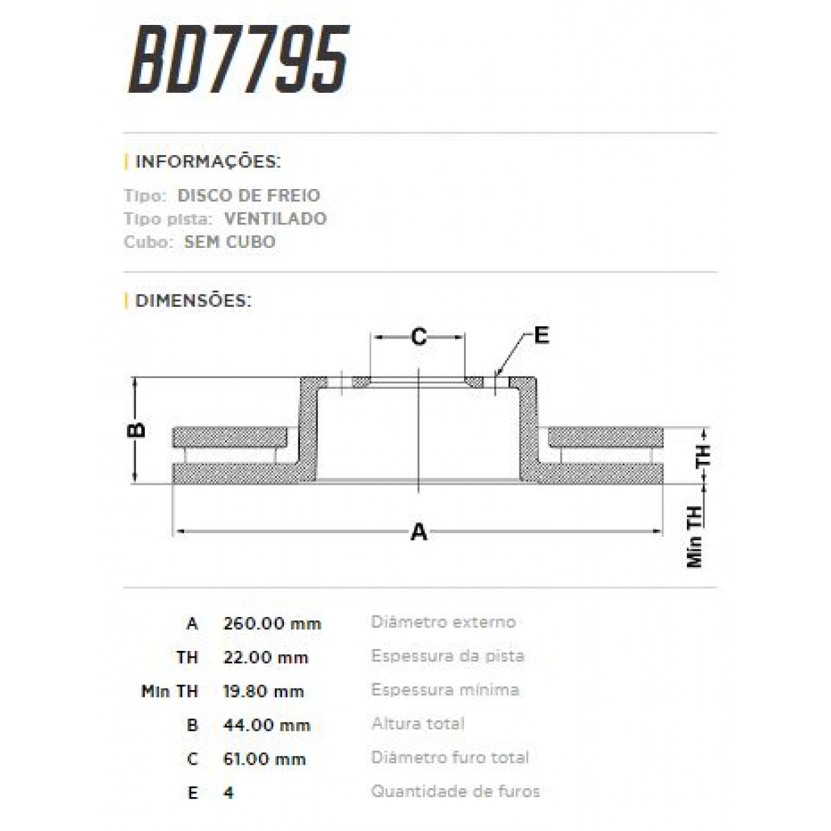 Disco Dianteiro Fremax Renault Clio 98/16 (Par) BD7795 - 3