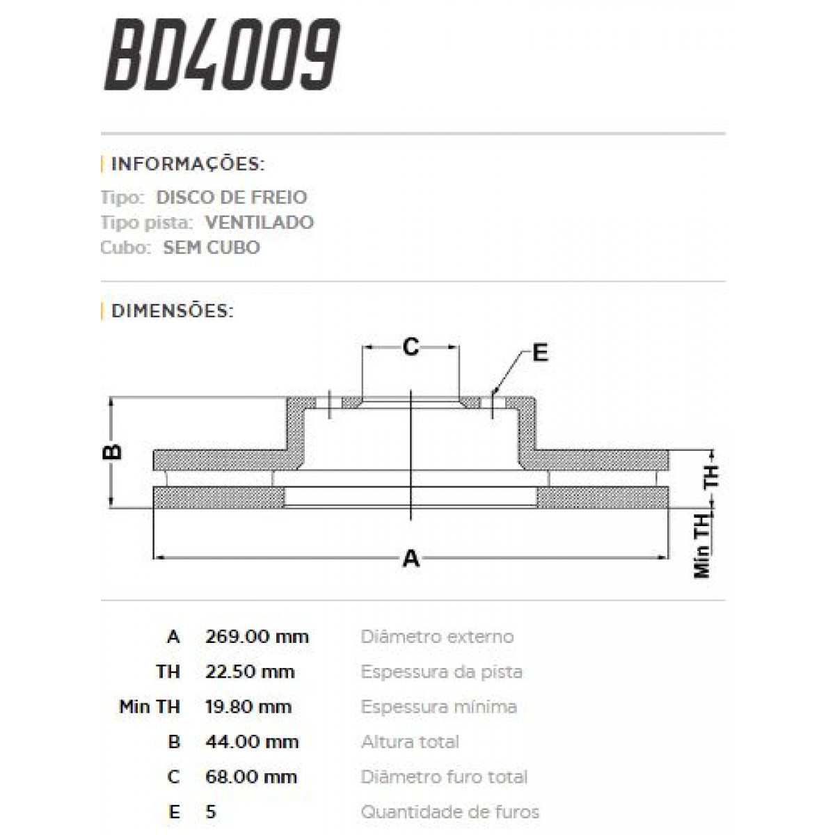 Disco Dianteiro Fremax Renault Duster 11/ (Par) BD4009 - 3
