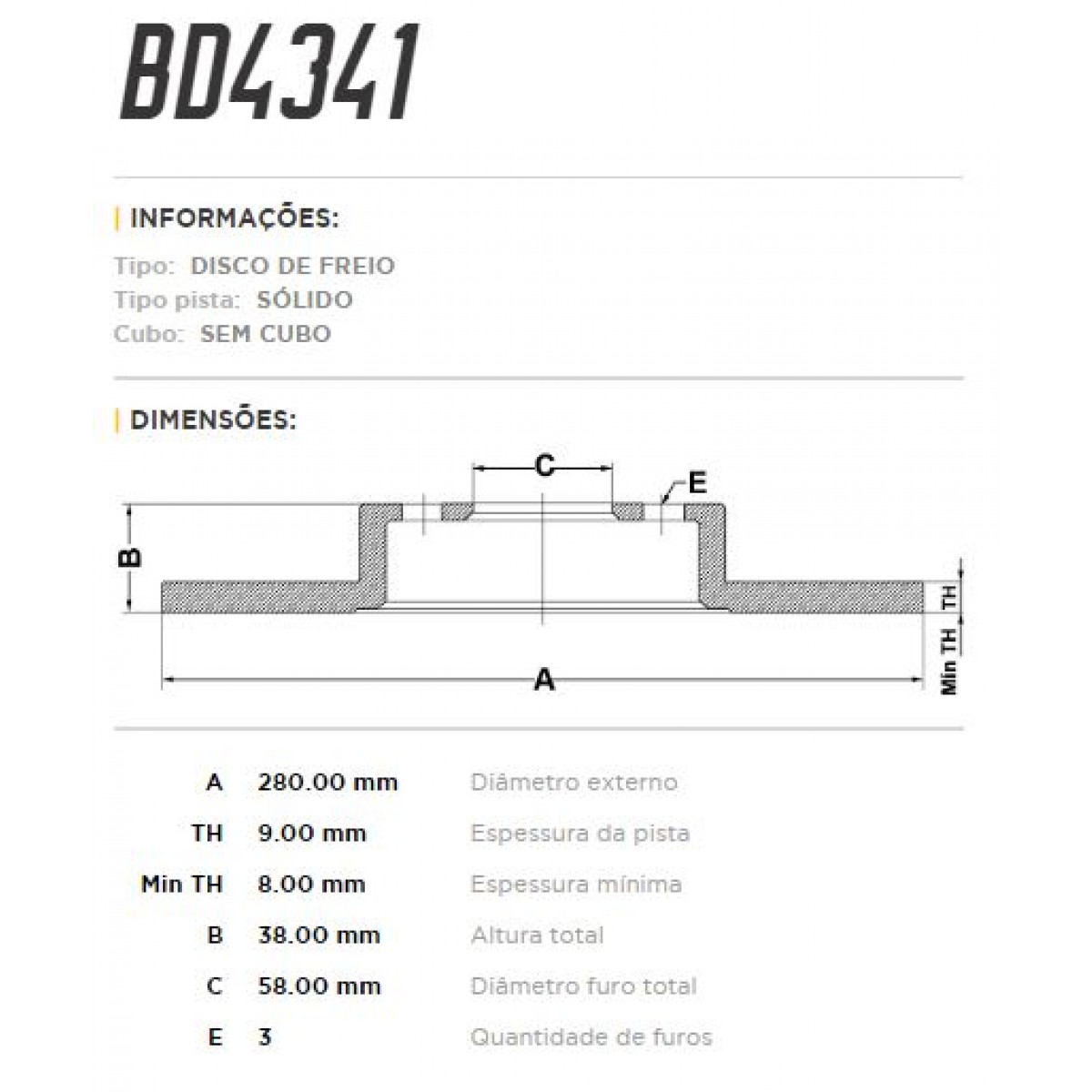 Disco Dianteiro Fremax Smart Fortwo 08/15 (Par) BD4341 - 3