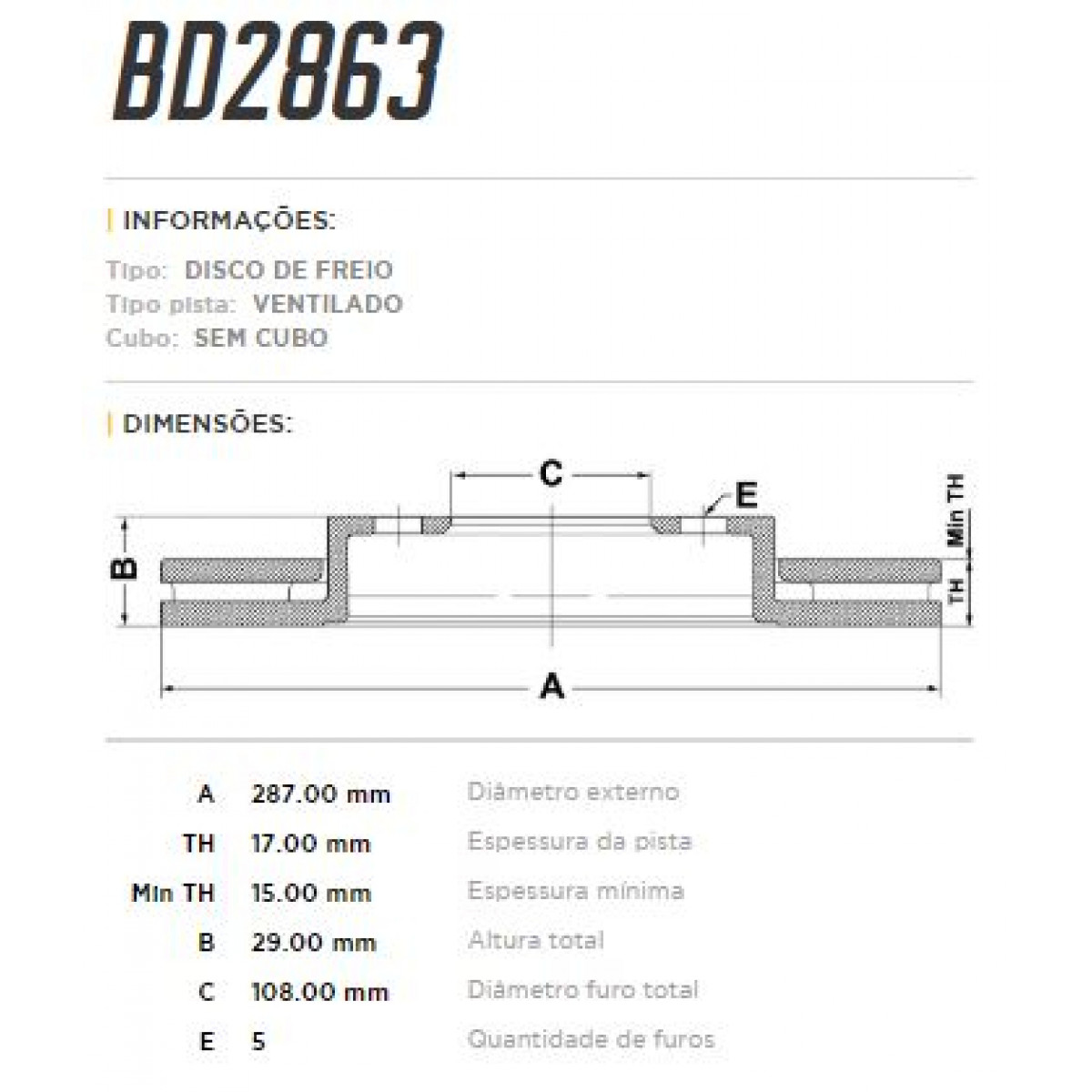 Disco Dianteiro Fremax Suzuki Grand Vitara 98/03 (Par) BD2863 - 3