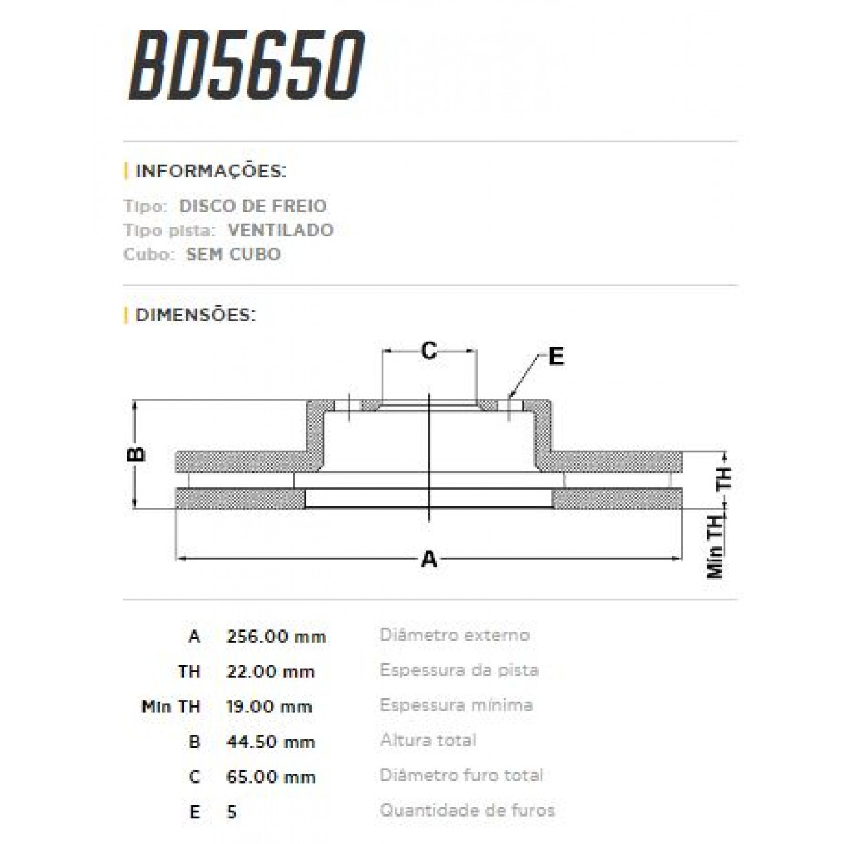 Disco Dianteiro Fremax Vw Polo Tsi 18/ (Par) BD5650 - 3