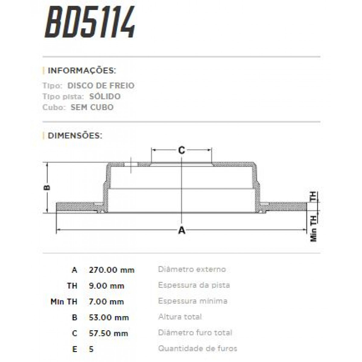 Disco Traseiro Fremax Chrysler Neon 94/99 (Par) BD5114 - 3