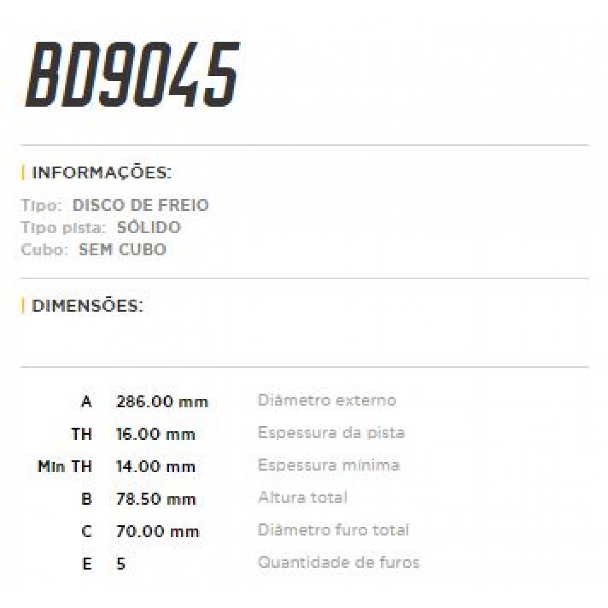 Disco Traseiro Fremax Gm Omega 98/06 (Par) BD9045 - 3