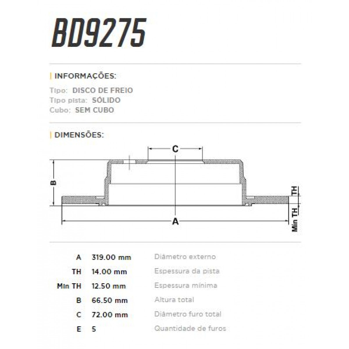 Disco Traseiro Fremax Jeep Grand Cherokee 05/09 (Par) BD9275 - 3