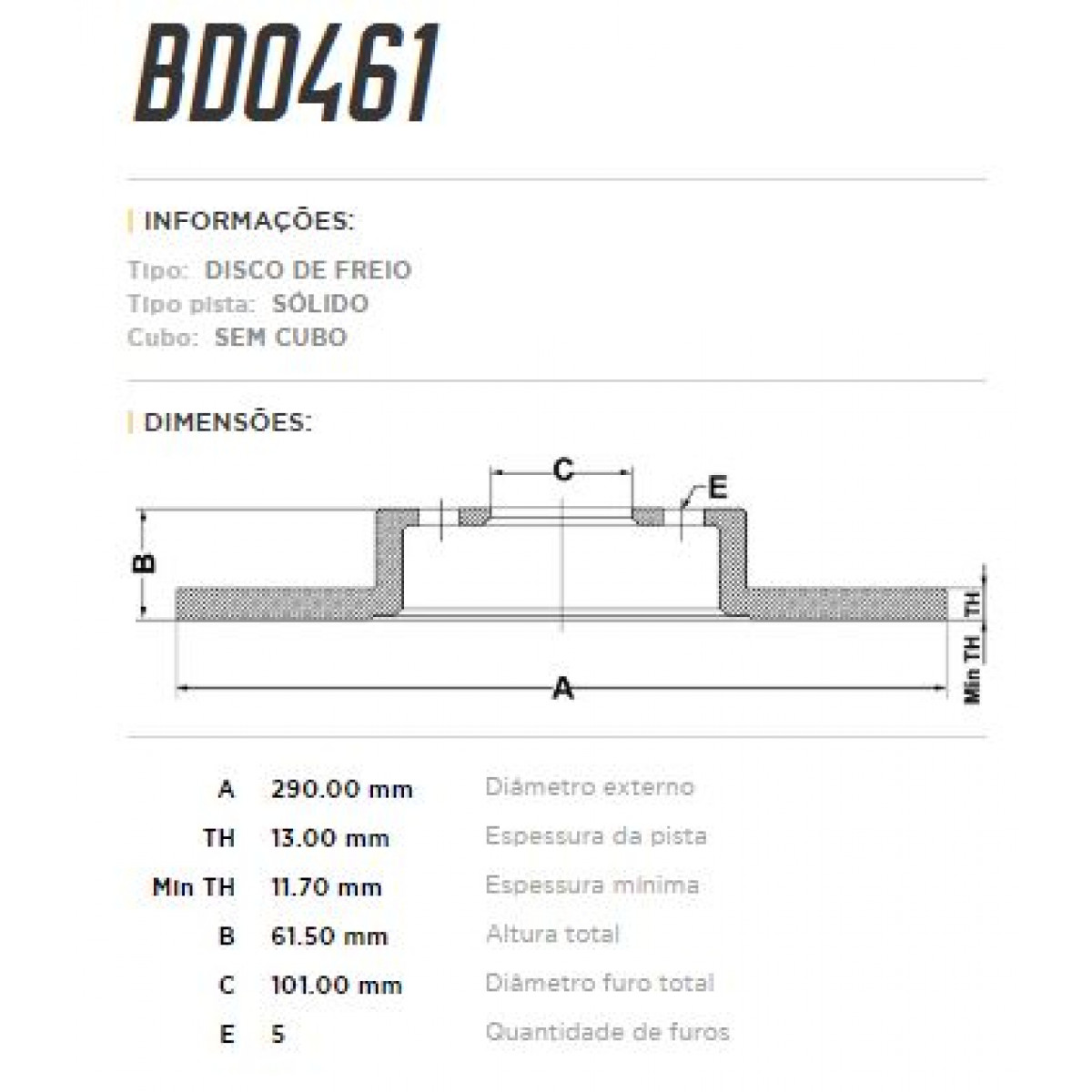 Disco Traseiro Fremax Land Rover Range Rover 96/02 (Par) BD0461 - 3