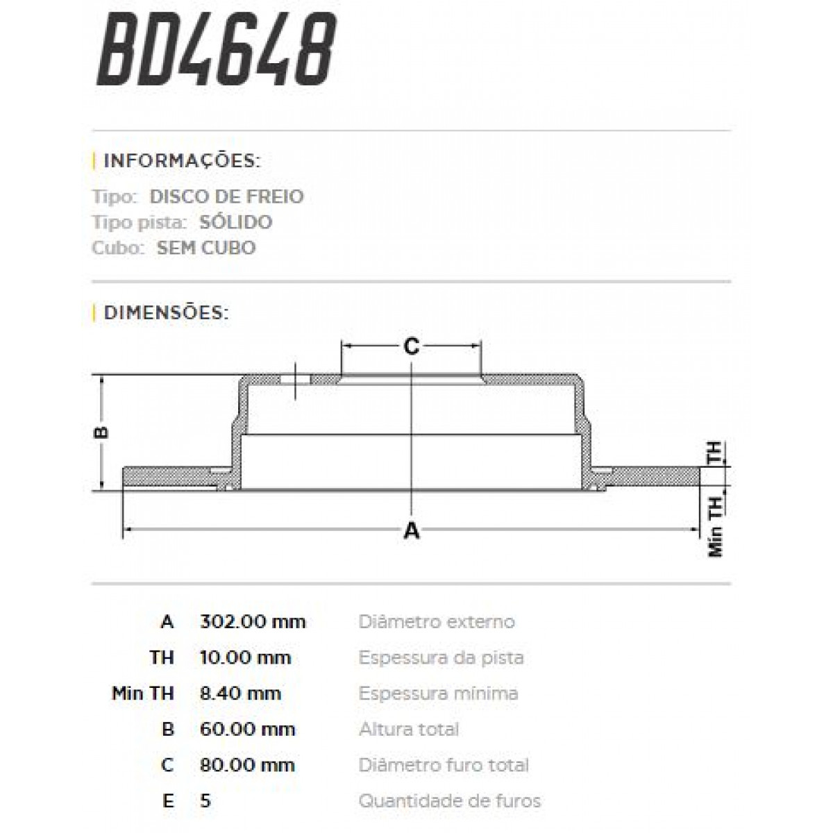 Disco Traseiro Fremax Mitsubishi Outlander  09/11 (Par) BD4648 - 3