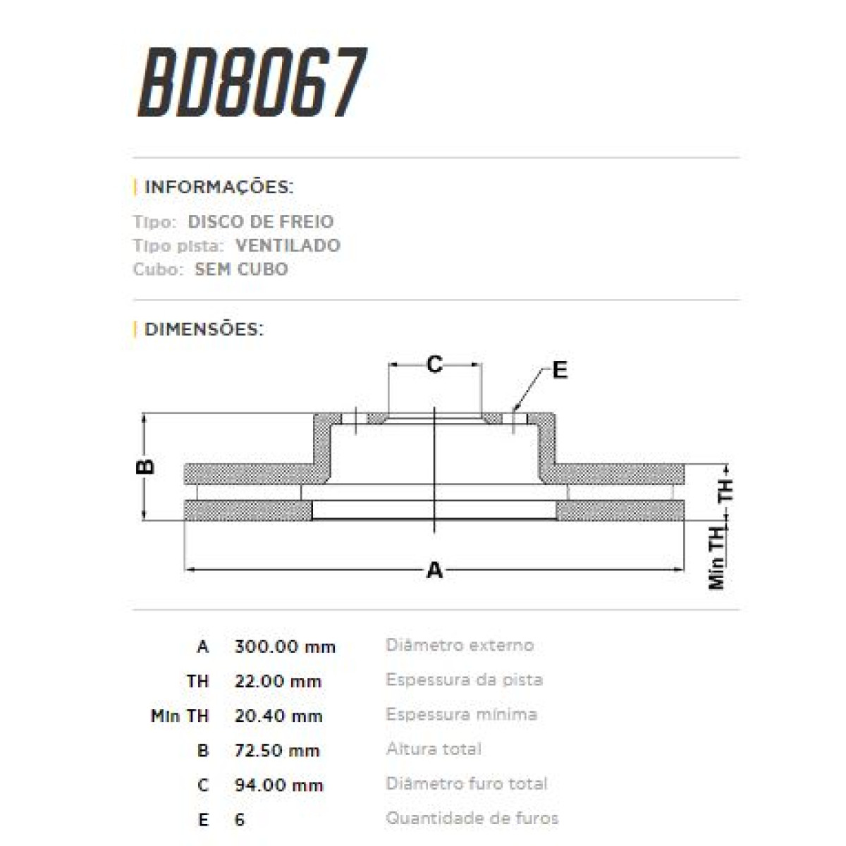 Disco Freio Traseiro Fremax Clio 1.0 1.6 1999/2016 (par) BD7823KT - 5