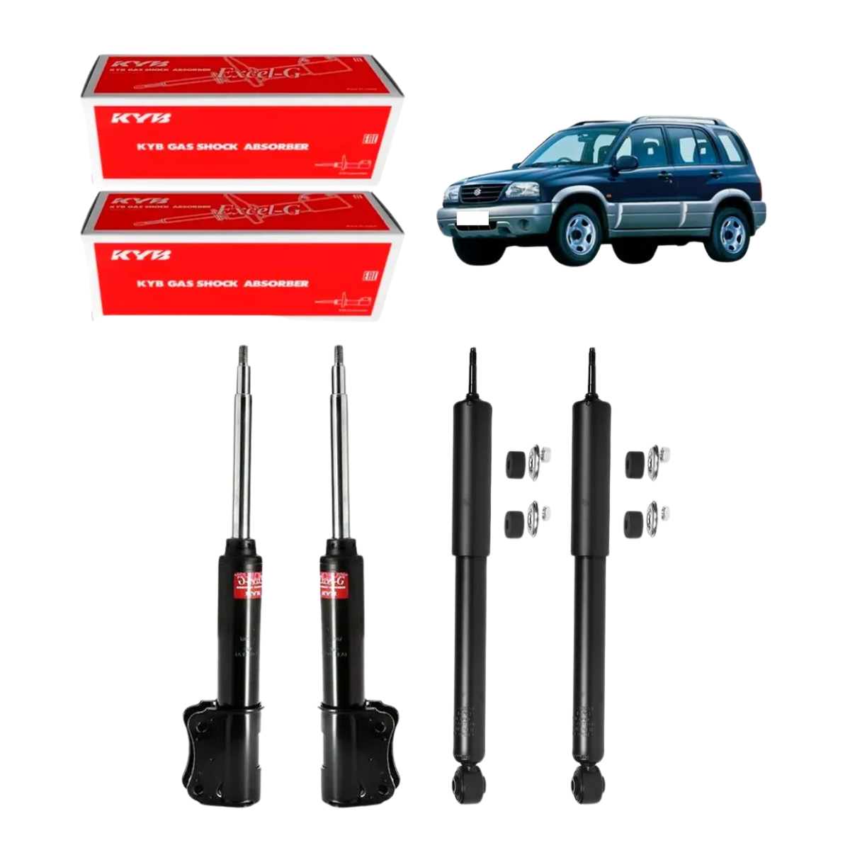 4 Amortecedores Kayaba Gm Tracker 2001/2010
