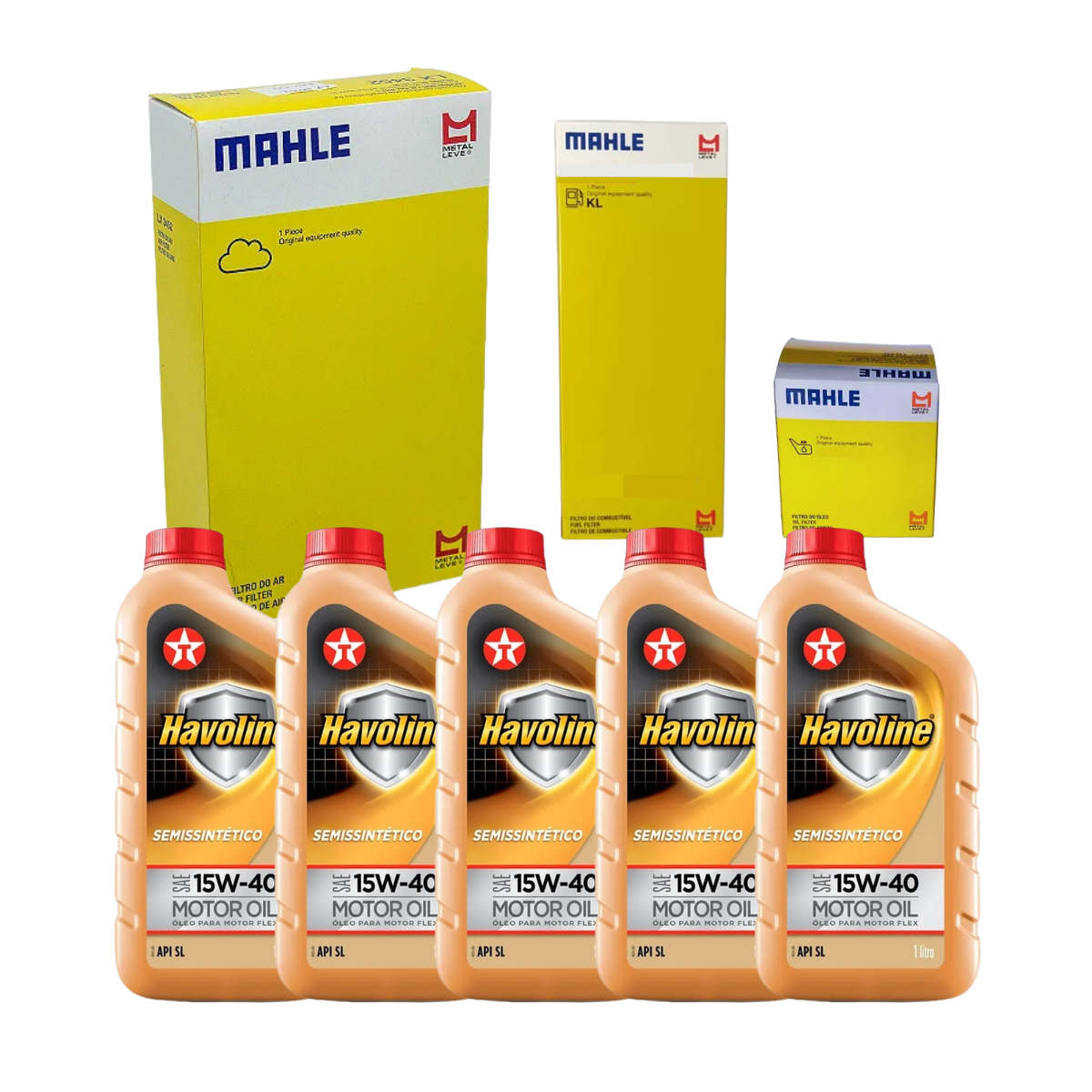 Óleos e Filtros GM Zafira 2.0 MPFI 16V 2001/2005 15w40 (Kit Revisão)