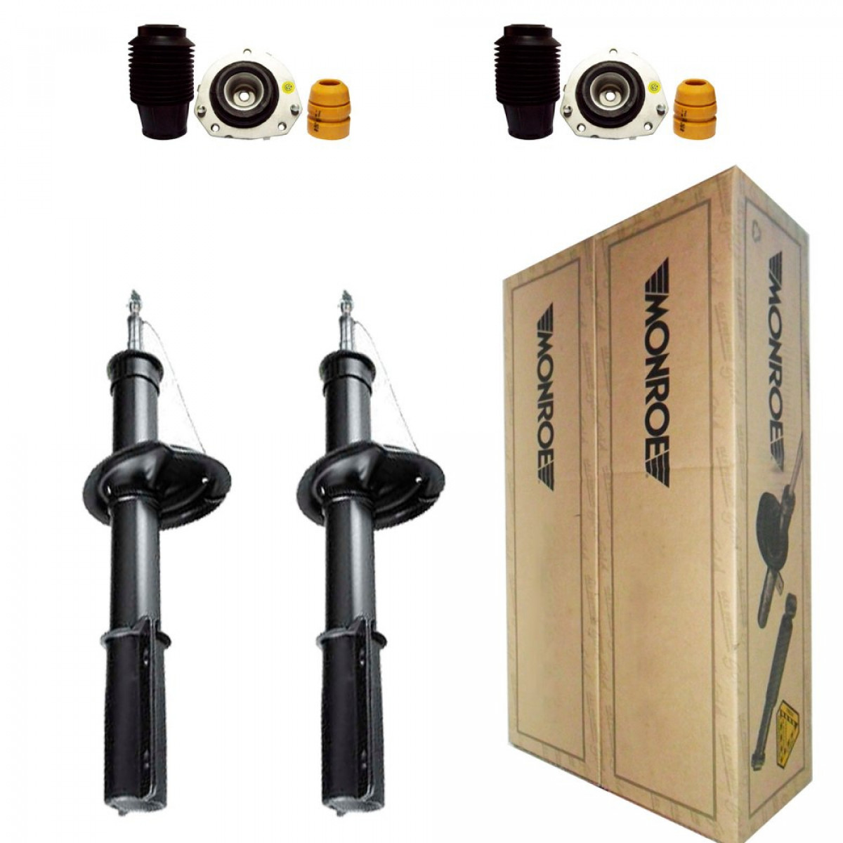 2 Amortecedores Dianteiros Monroe + Kits Peugeot Boxer 1994/