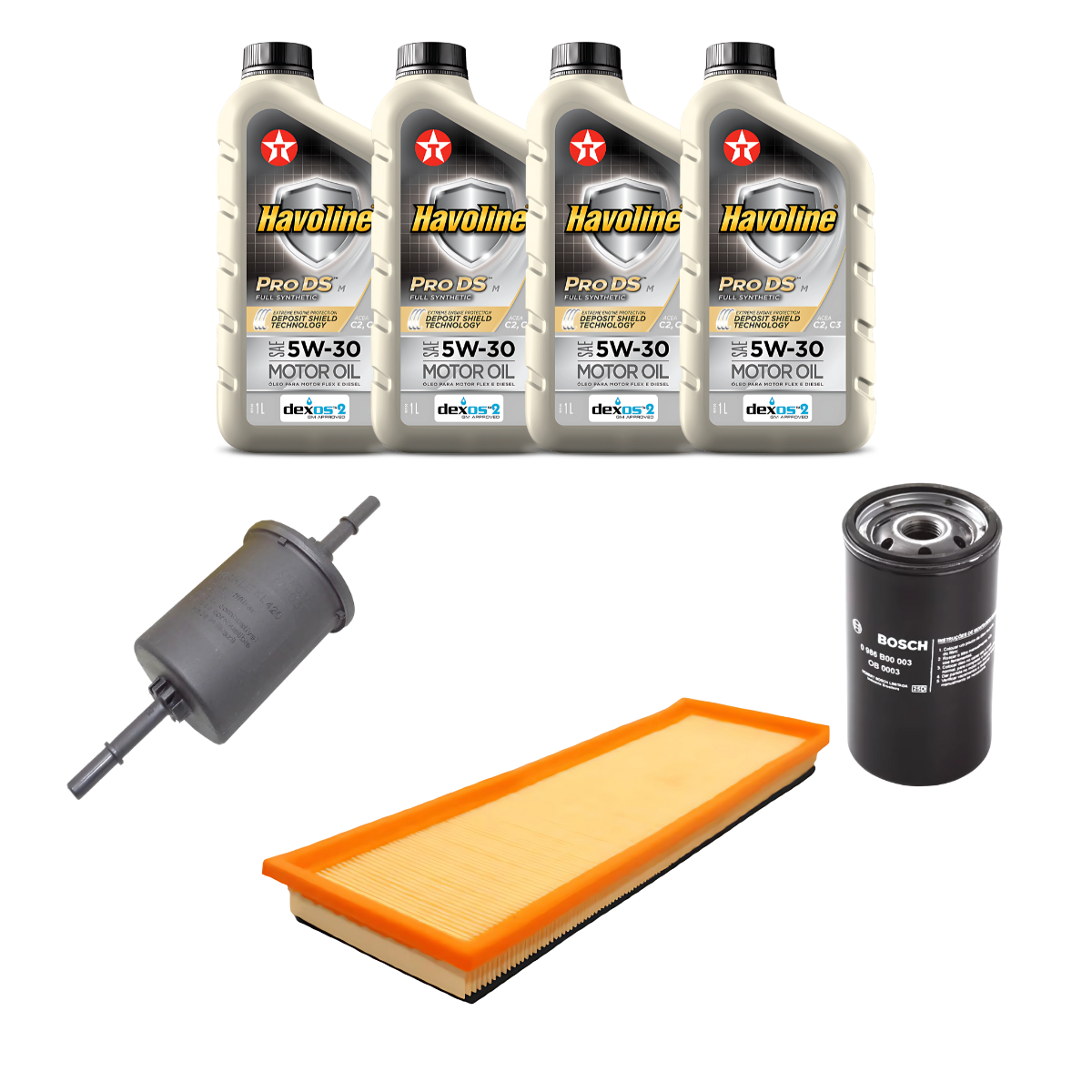 Kit Revisão Ford Fiesta Hatch 1.6 2002/2012 5w30 - 2