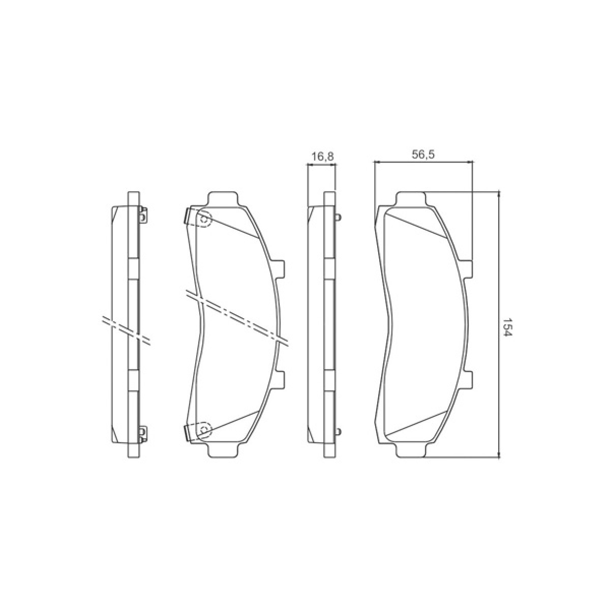 Pastilha de Freio Dianteira Bendix Ford Escort 1.6 1.8 Sw 97/ Hq2059 Garantia 06 meses - 3