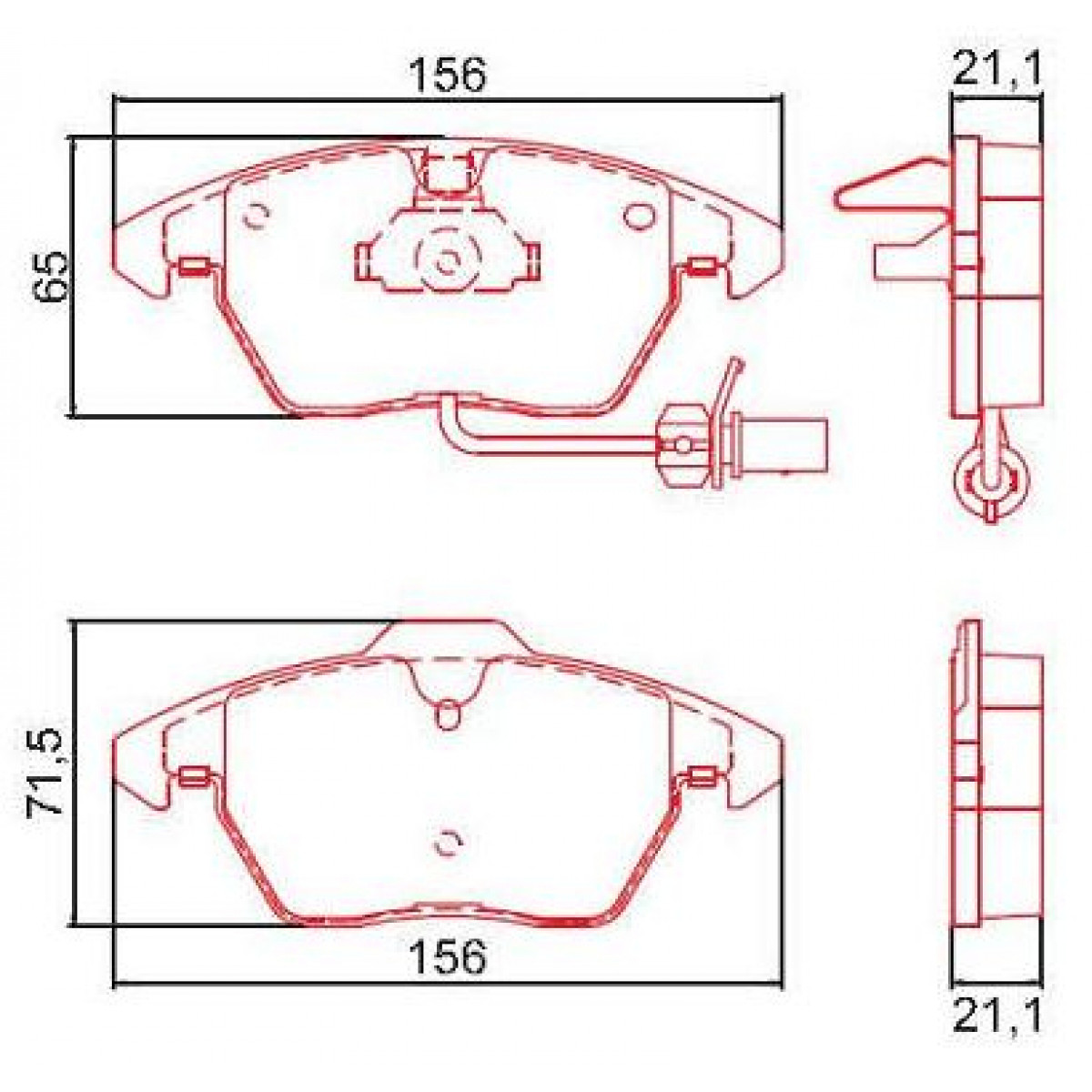 Pastilhas Freio Dianteiro Ferodo Audi A4 08/16 A5 08/19 HQF2307AC - 2