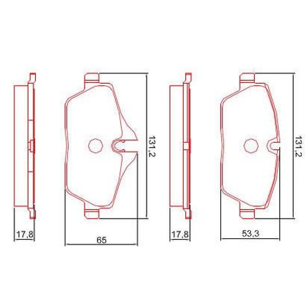 Pastilhas Freio Dianteiro Ferodo Bmw Série 1 04/11 Cooper 07/12 Cooper S HQF4002C - 2