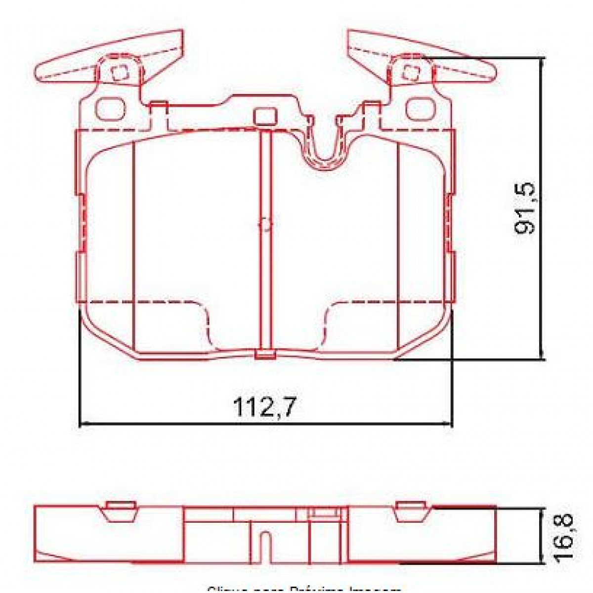 Pastilhas Freio Dianteiro Ferodo Bmw Série 1 10/18 M235I 13/16 Série 3 16/18 HQF2387C - 2