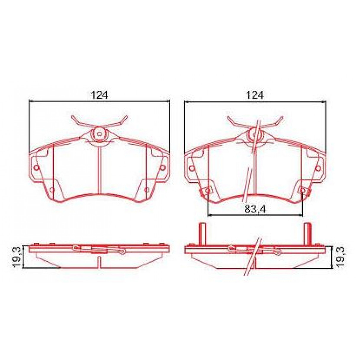 Pastilhas Freio Dianteiro Ferodo Chrysler Pt Cruiser 00/10 HQF2251AC - 2