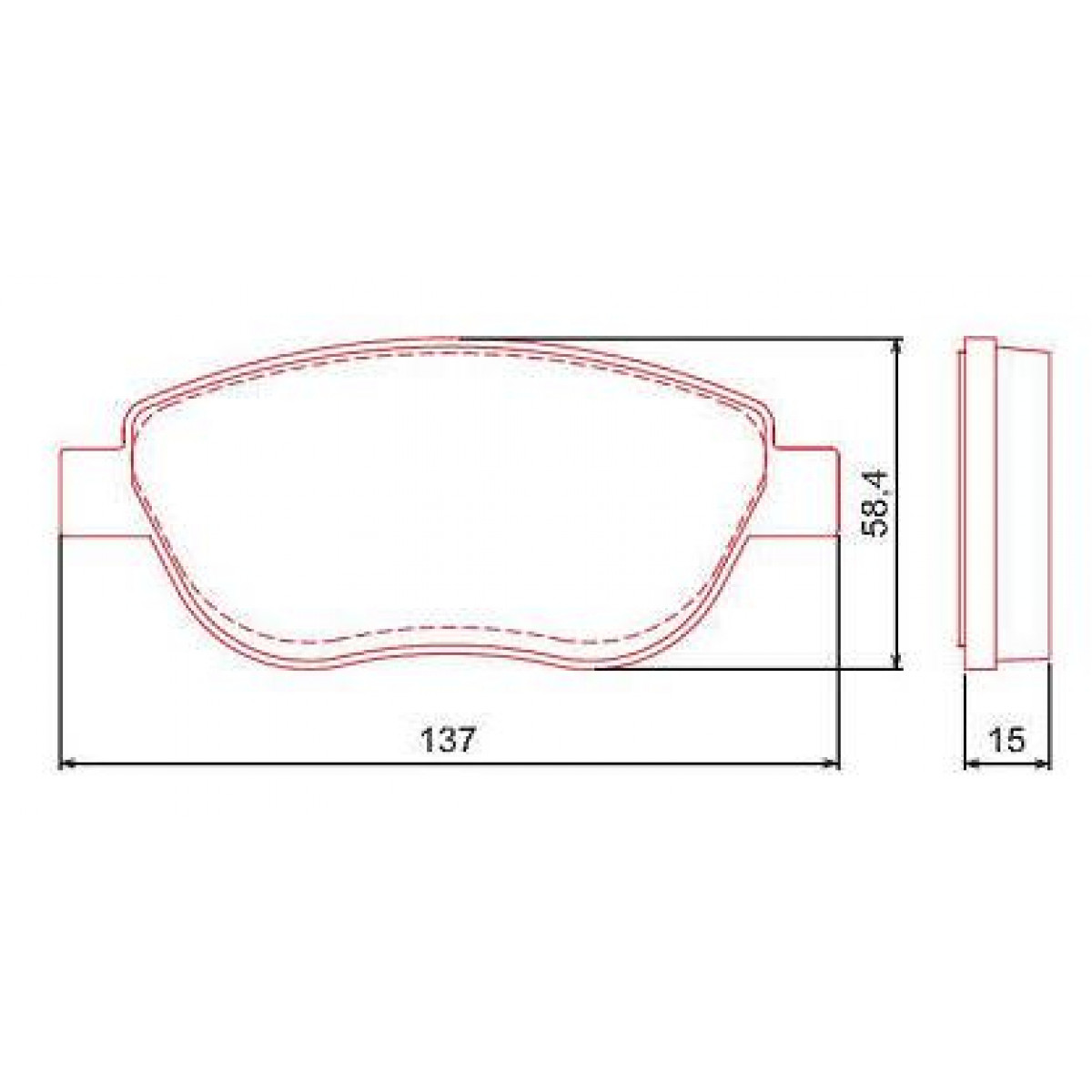 Pastilhas Freio Dianteiro Ferodo Citroën Aircross 11/16 C4 05/18 Stilo 02/09 HQF2206C - 2