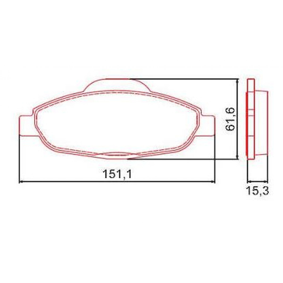 Pastilhas Freio Dianteiro Ferodo Citroën C4 Lounge 13/18 C4 Picasso 09/18 308 HQF2298C - 2