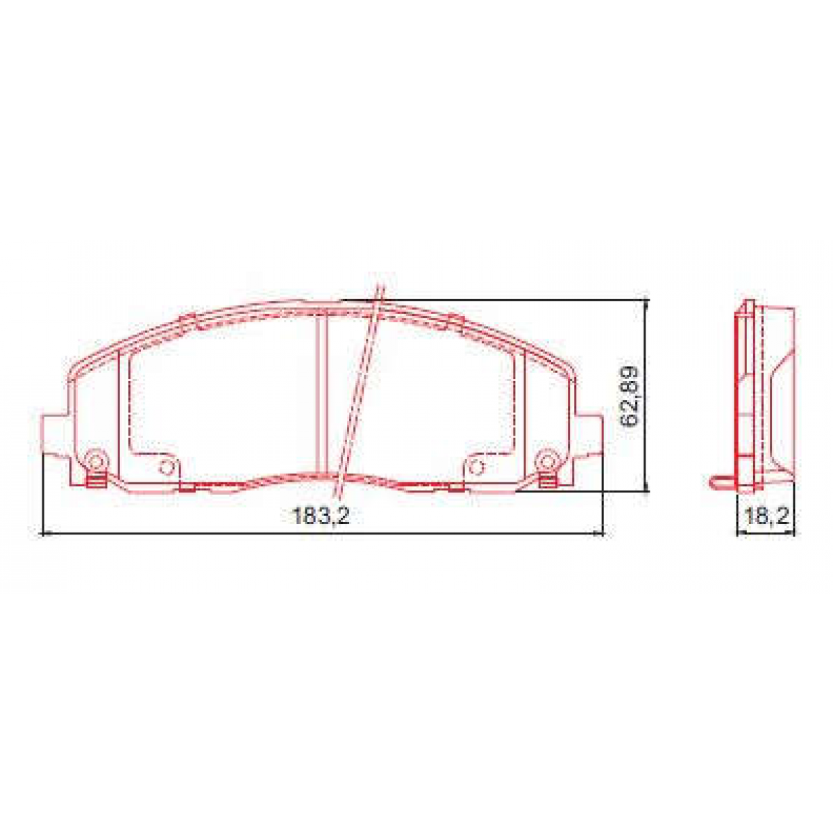 Pastilhas Freio Dianteiro Ferodo Dodge Journey 12/13 Freemont 121/16 HQF4112AC - 2