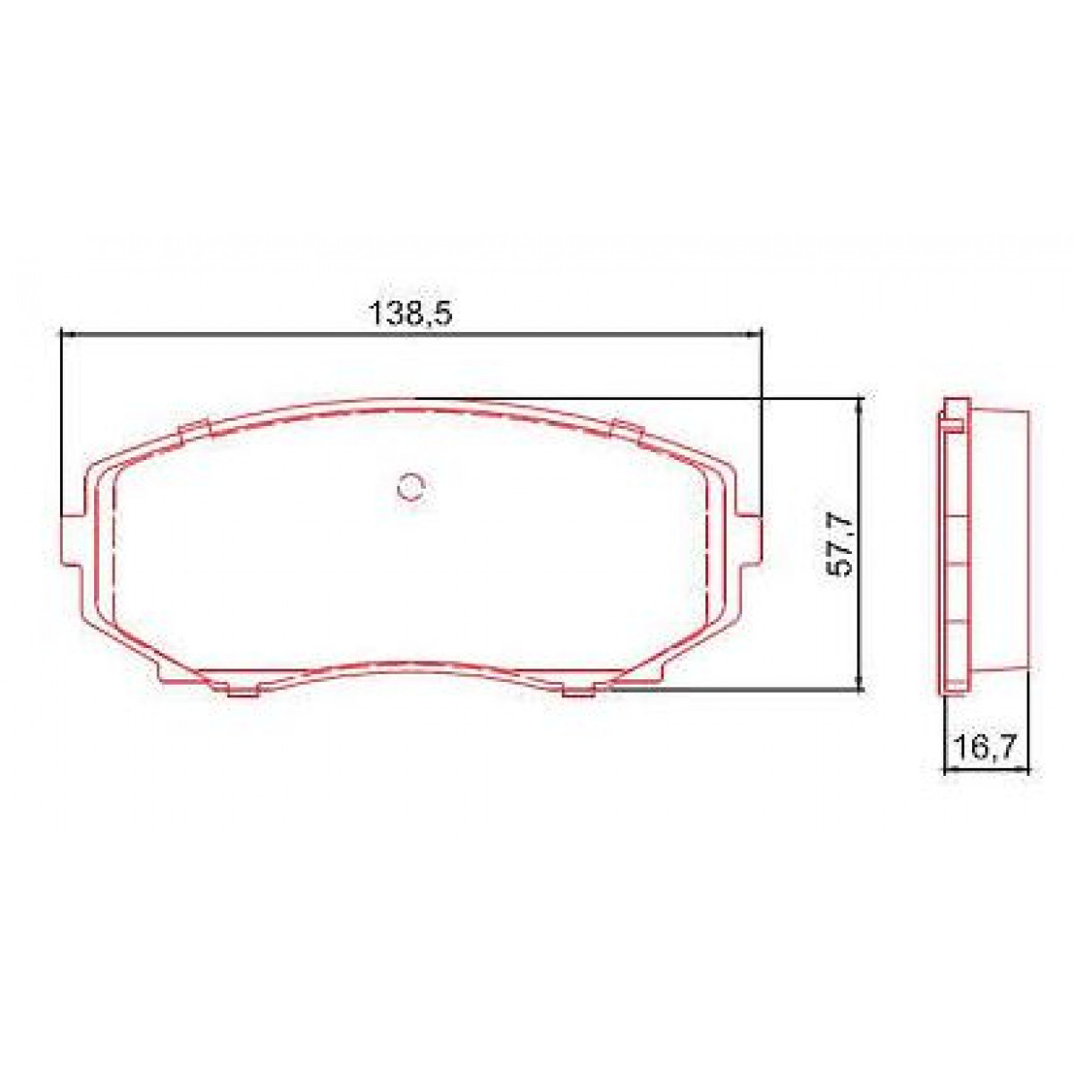 Pastilhas Freio Dianteiro Ferodo Ford Edge 06/14 Cx 7 06/18 HQF2254C - 2