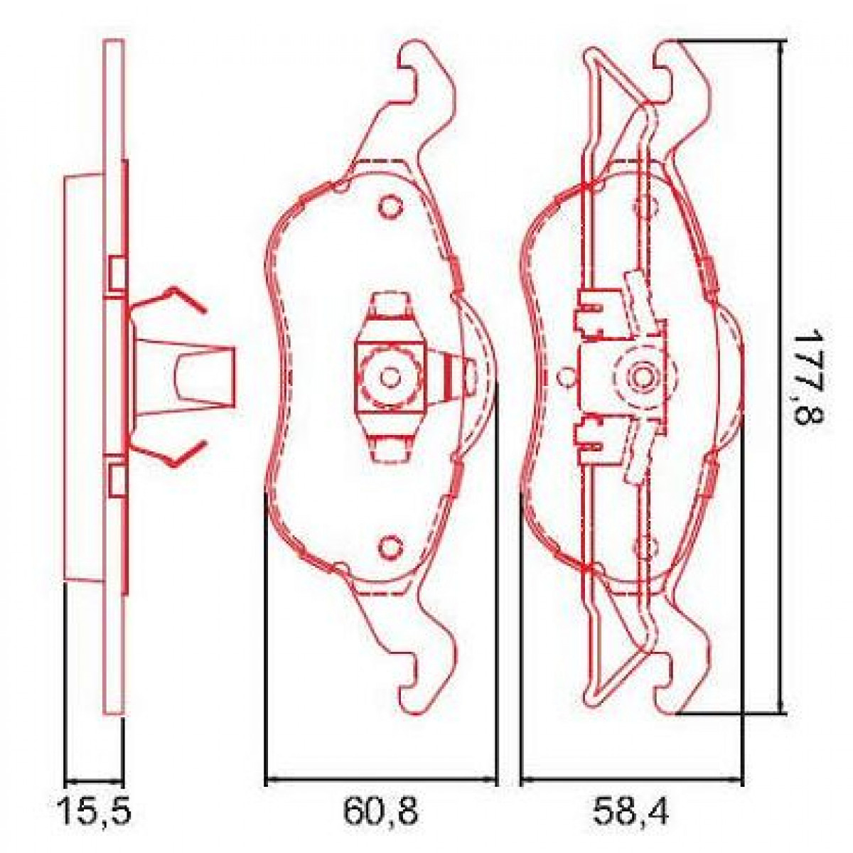 Pastilhas Freio Dianteiro Ferodo Ford Focus 99/08 HQF2136C - 2