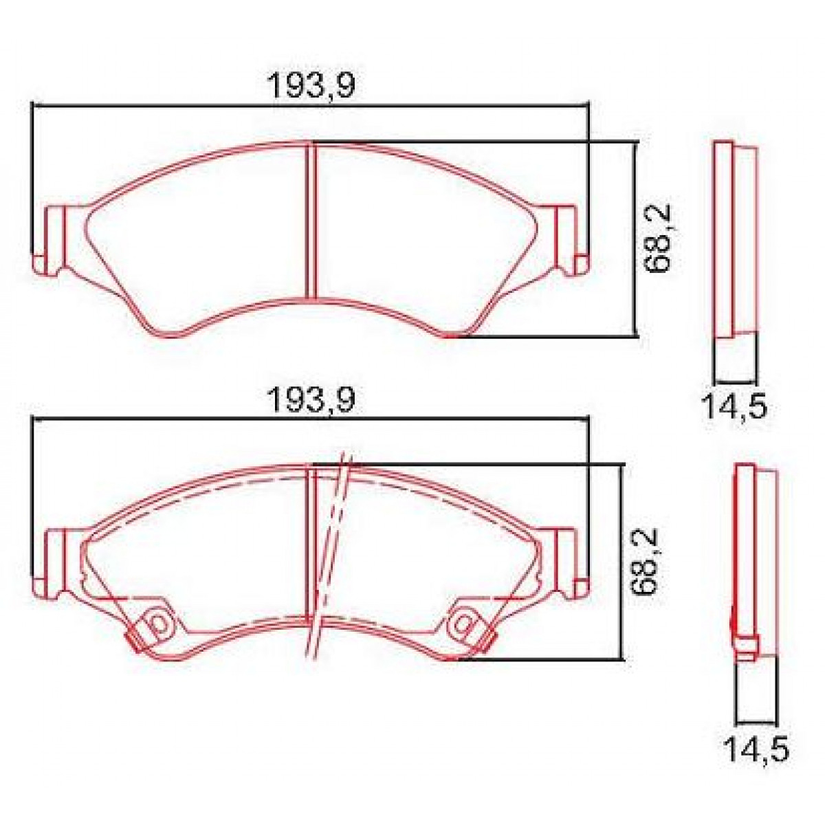 Pastilhas Freio Dianteiro Ferodo Ford Ranger 12/18 HQF2293AC - 2